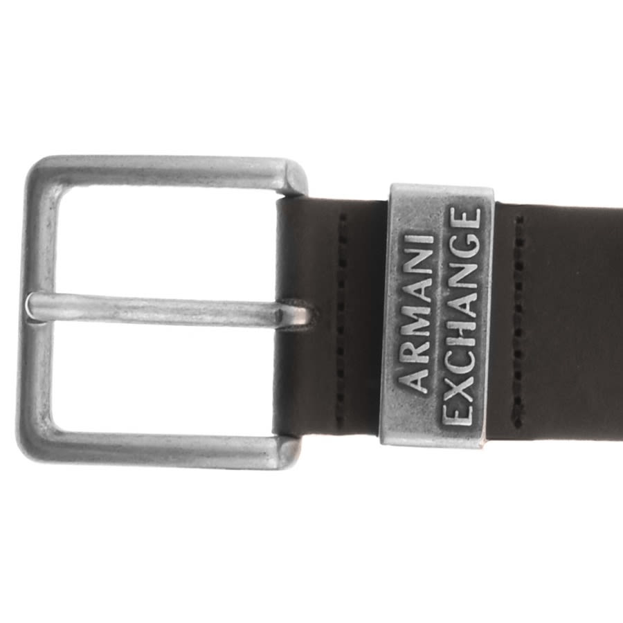 Alternative Image for ProductArmani Exchange Leather Belt Brown3